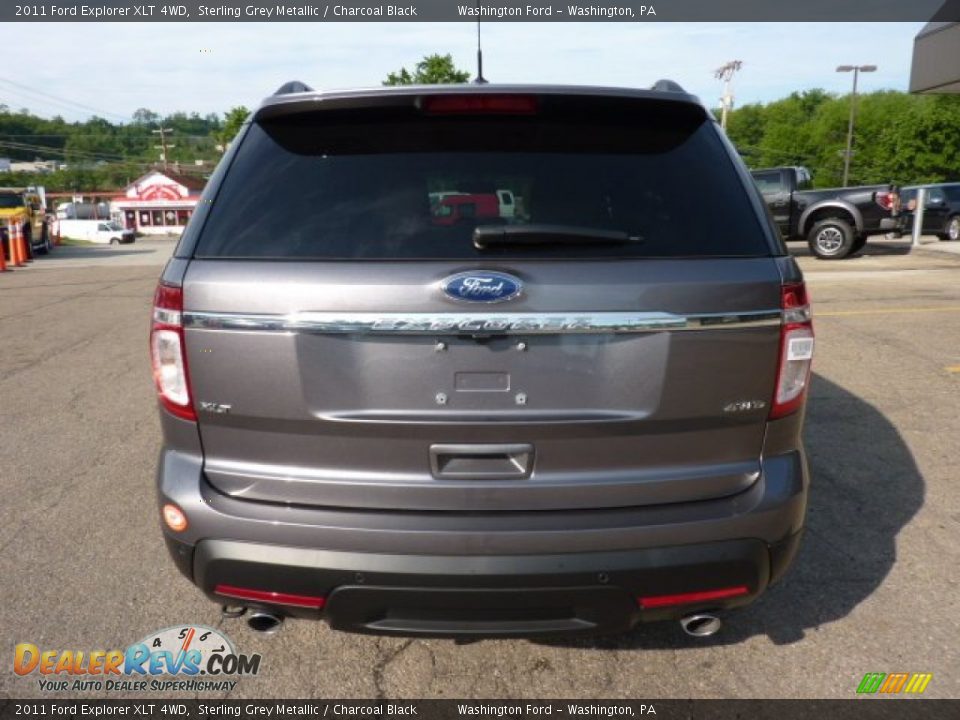 2011 Ford Explorer XLT 4WD Sterling Grey Metallic / Charcoal Black Photo #3