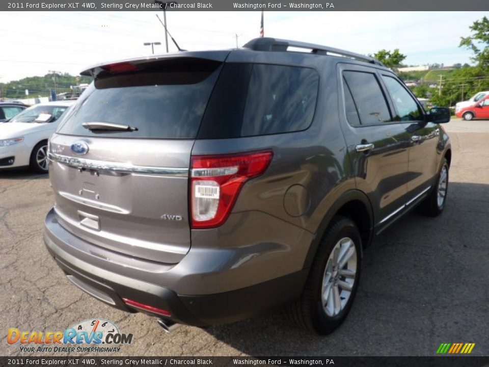 2011 Ford Explorer XLT 4WD Sterling Grey Metallic / Charcoal Black Photo #4