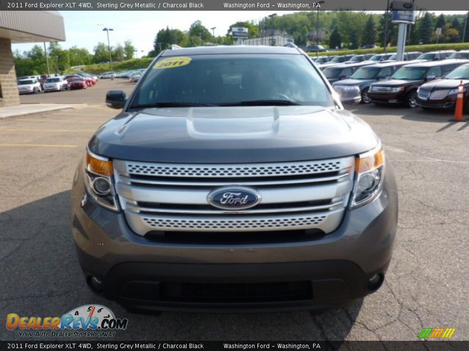 2011 Ford Explorer XLT 4WD Sterling Grey Metallic / Charcoal Black Photo #7