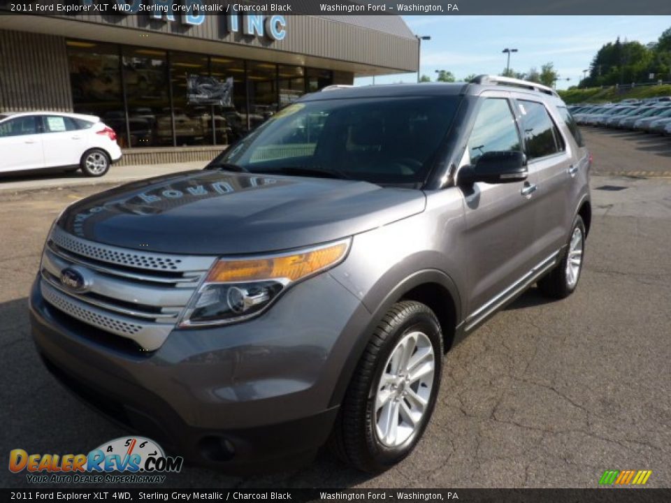 2011 Ford Explorer XLT 4WD Sterling Grey Metallic / Charcoal Black Photo #8