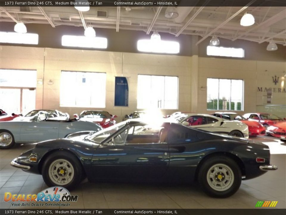 1973 Ferrari Dino 246 GTS Medium Blue Metallic / Tan Photo #1
