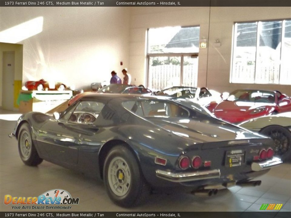 1973 Ferrari Dino 246 GTS Medium Blue Metallic / Tan Photo #2