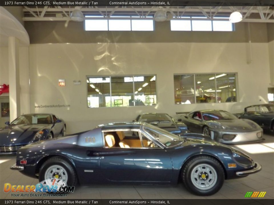 Medium Blue Metallic 1973 Ferrari Dino 246 GTS Photo #4