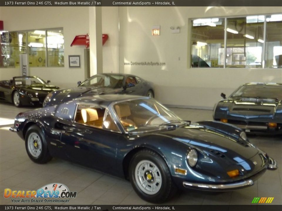 Medium Blue Metallic 1973 Ferrari Dino 246 GTS Photo #5