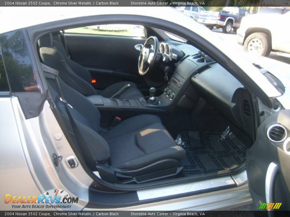 Carbon Black Interior - 2004 Nissan 350Z Coupe Photo #11