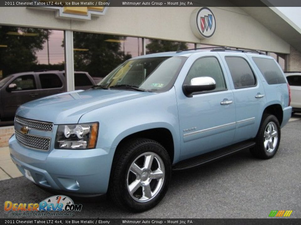 2011 Chevrolet Tahoe LTZ 4x4 Ice Blue Metallic / Ebony Photo #2
