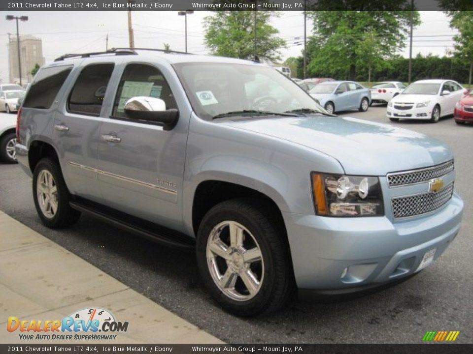2011 Chevrolet Tahoe LTZ 4x4 Ice Blue Metallic / Ebony Photo #4