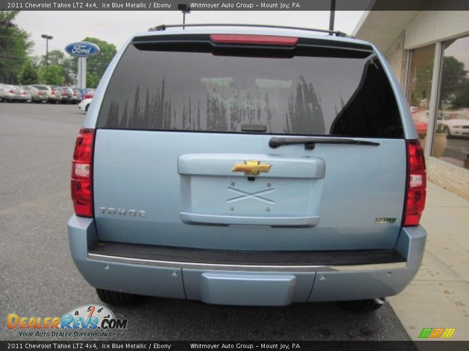2011 Chevrolet Tahoe LTZ 4x4 Ice Blue Metallic / Ebony Photo #10