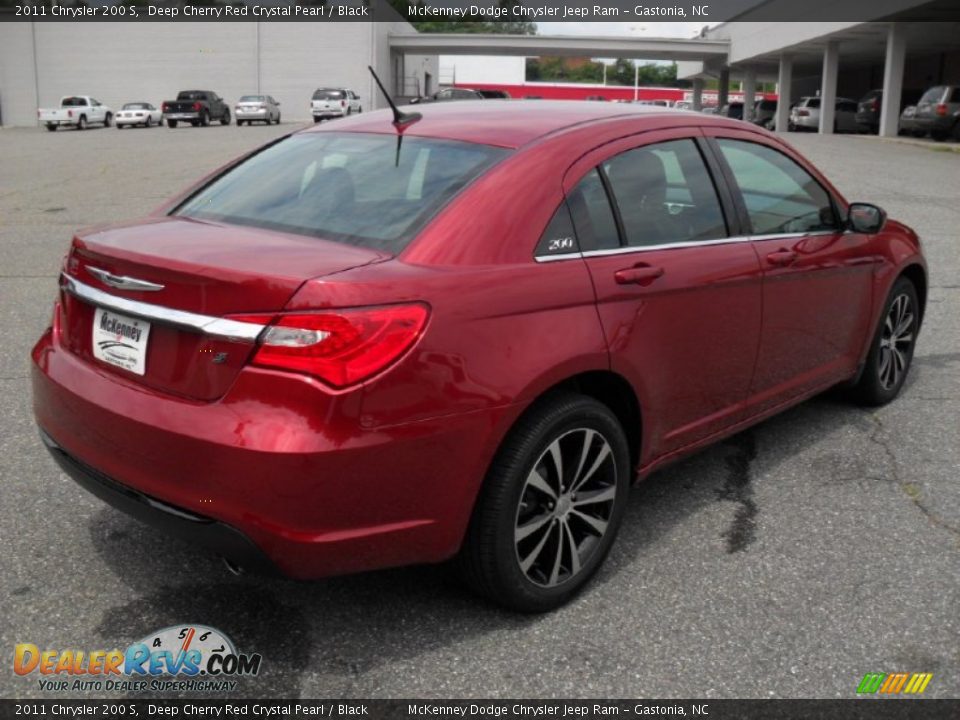 2011 Chrysler 200 S Deep Cherry Red Crystal Pearl / Black Photo #4