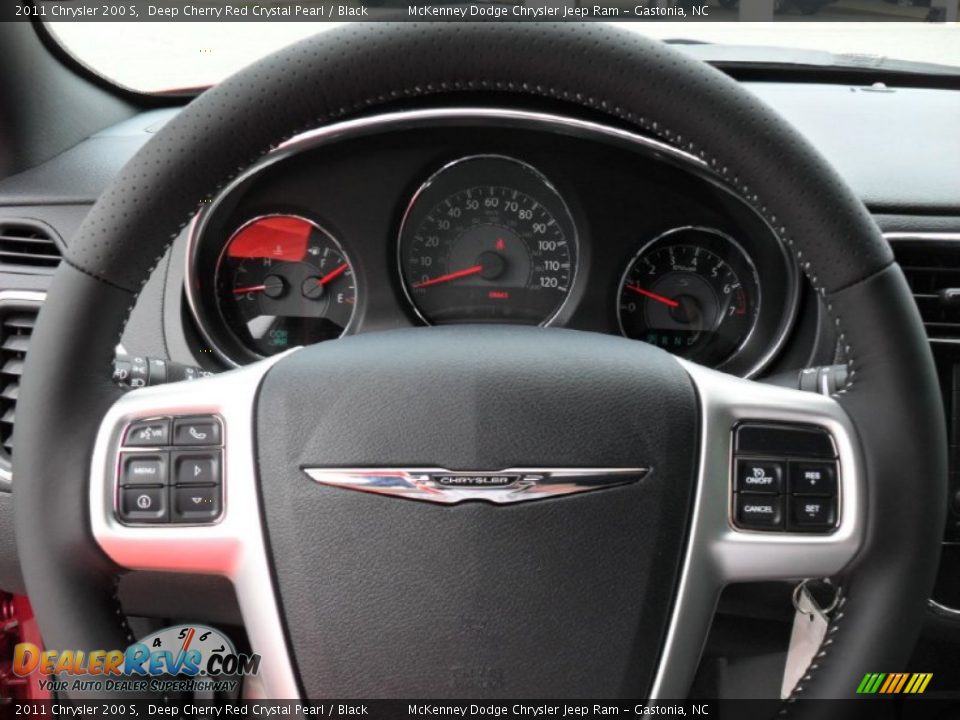 2011 Chrysler 200 S Deep Cherry Red Crystal Pearl / Black Photo #14