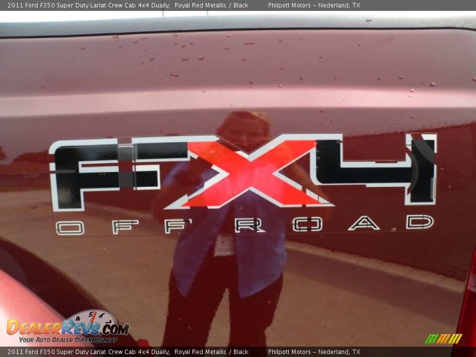 2011 Ford F350 Super Duty Lariat Crew Cab 4x4 Dually Royal Red Metallic / Black Photo #19