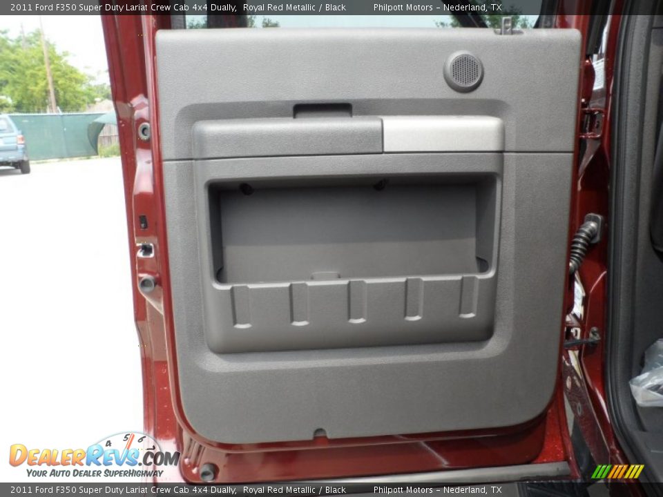 2011 Ford F350 Super Duty Lariat Crew Cab 4x4 Dually Royal Red Metallic / Black Photo #22