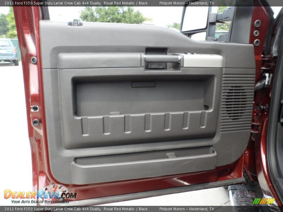 2011 Ford F350 Super Duty Lariat Crew Cab 4x4 Dually Royal Red Metallic / Black Photo #24