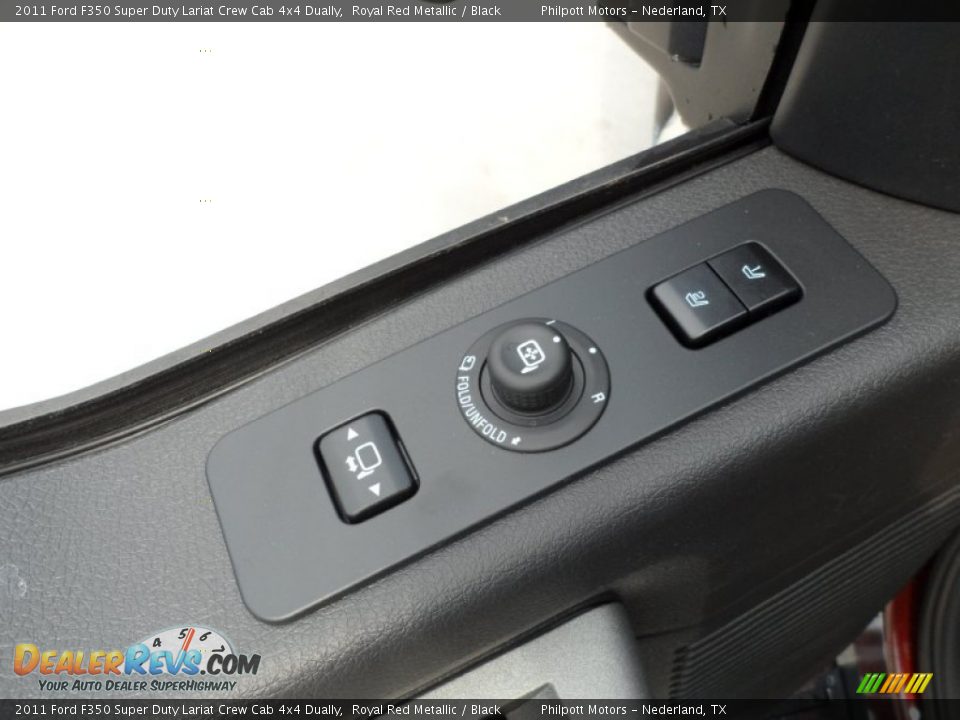 2011 Ford F350 Super Duty Lariat Crew Cab 4x4 Dually Royal Red Metallic / Black Photo #25