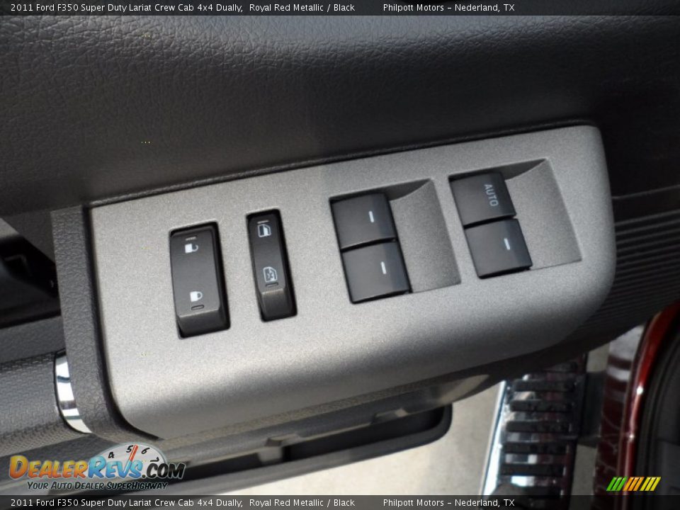 2011 Ford F350 Super Duty Lariat Crew Cab 4x4 Dually Royal Red Metallic / Black Photo #26