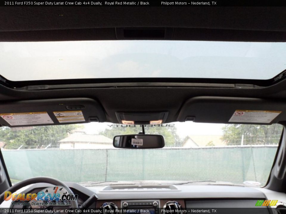 2011 Ford F350 Super Duty Lariat Crew Cab 4x4 Dually Royal Red Metallic / Black Photo #29