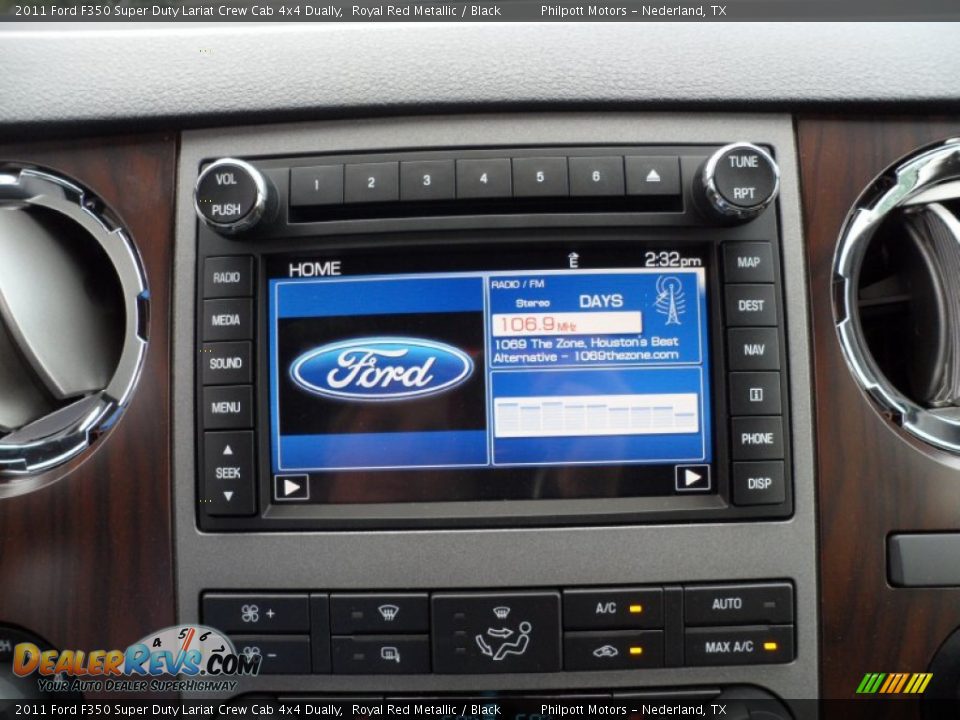 2011 Ford F350 Super Duty Lariat Crew Cab 4x4 Dually Royal Red Metallic / Black Photo #32