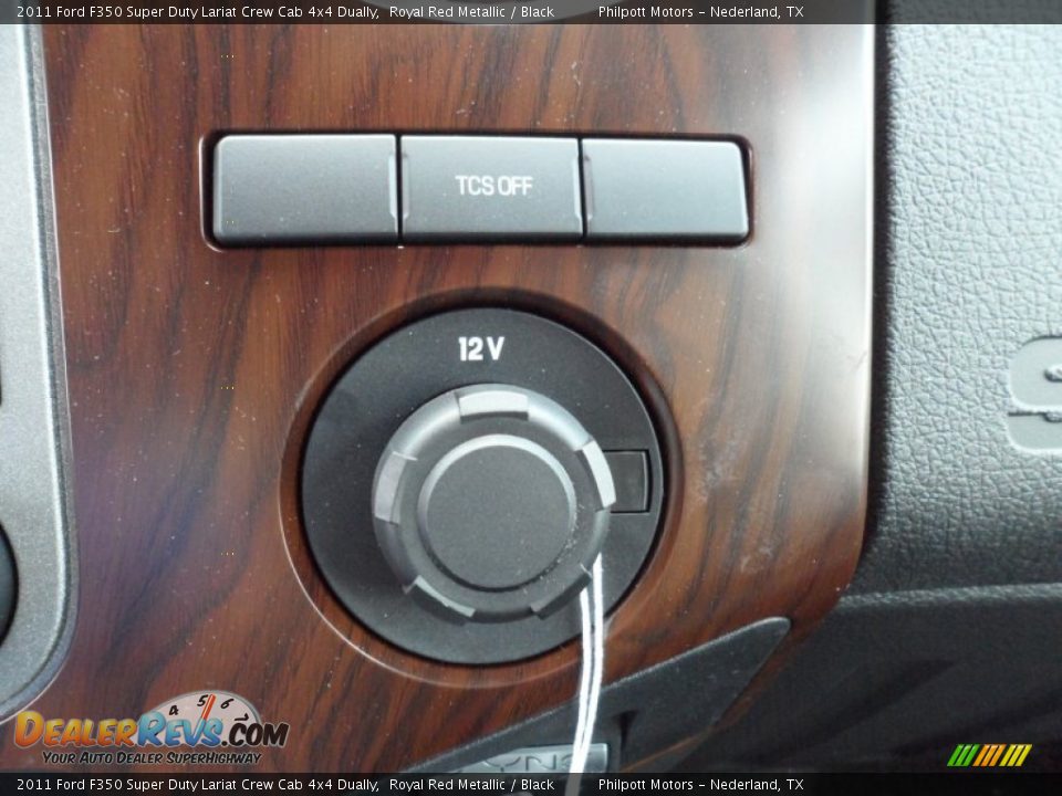 2011 Ford F350 Super Duty Lariat Crew Cab 4x4 Dually Royal Red Metallic / Black Photo #34