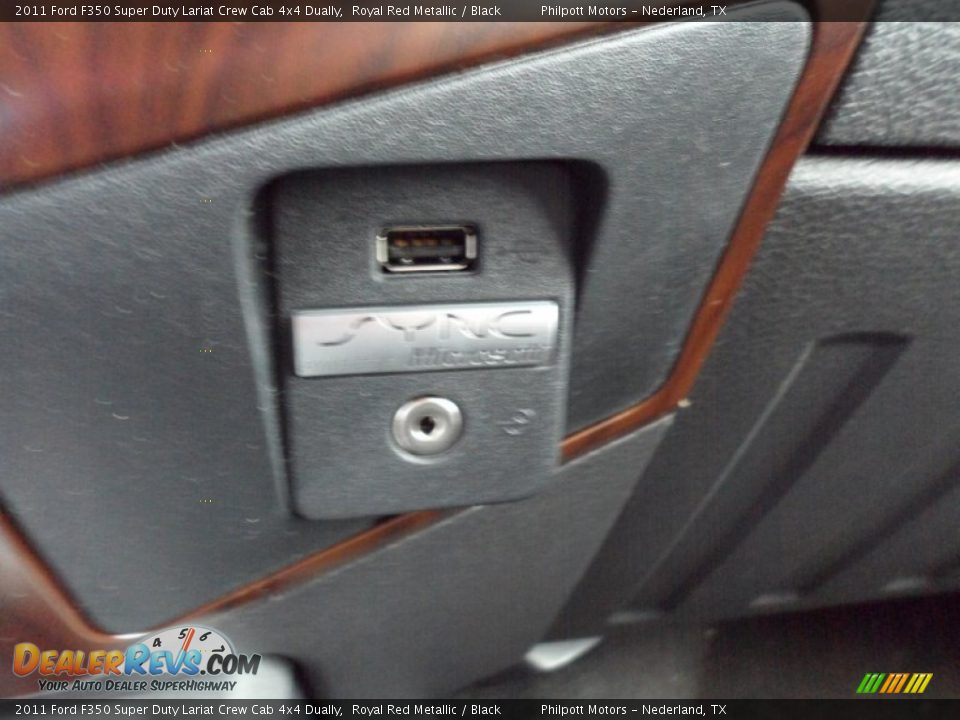 2011 Ford F350 Super Duty Lariat Crew Cab 4x4 Dually Royal Red Metallic / Black Photo #35