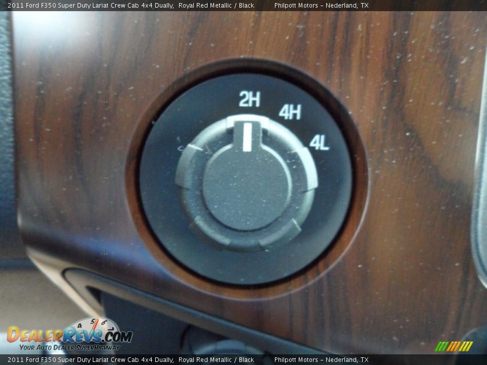 2011 Ford F350 Super Duty Lariat Crew Cab 4x4 Dually Royal Red Metallic / Black Photo #36