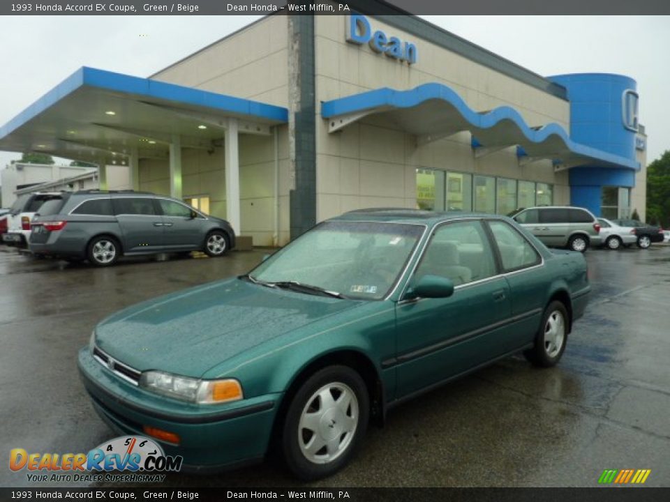 1993 Honda Accord EX Coupe Green / Beige Photo #1