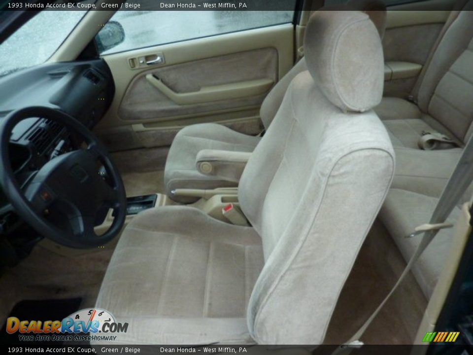 1993 Honda Accord EX Coupe Green / Beige Photo #8