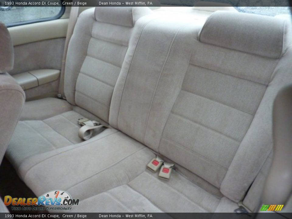 1993 Honda Accord EX Coupe Green / Beige Photo #9