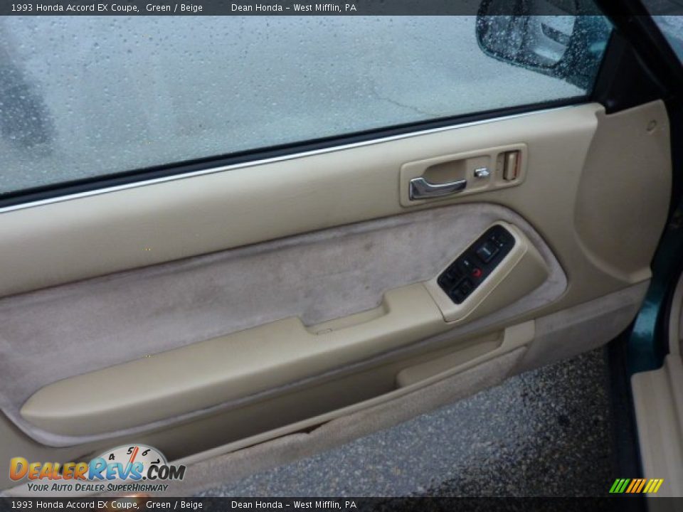 1993 Honda Accord EX Coupe Green / Beige Photo #11