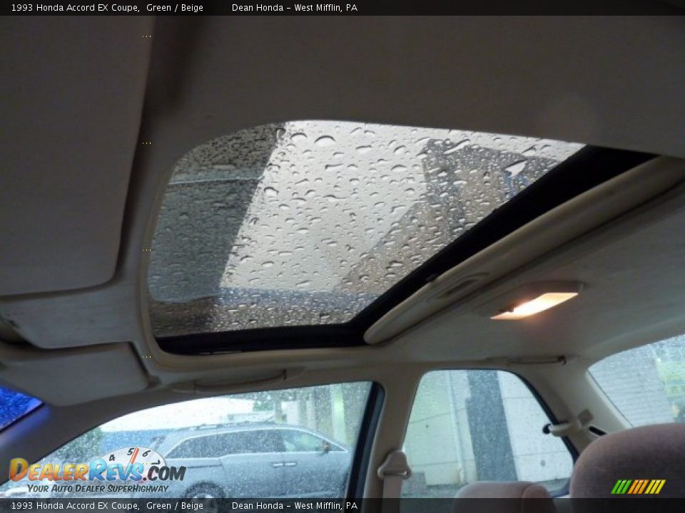 1993 Honda Accord EX Coupe Green / Beige Photo #12