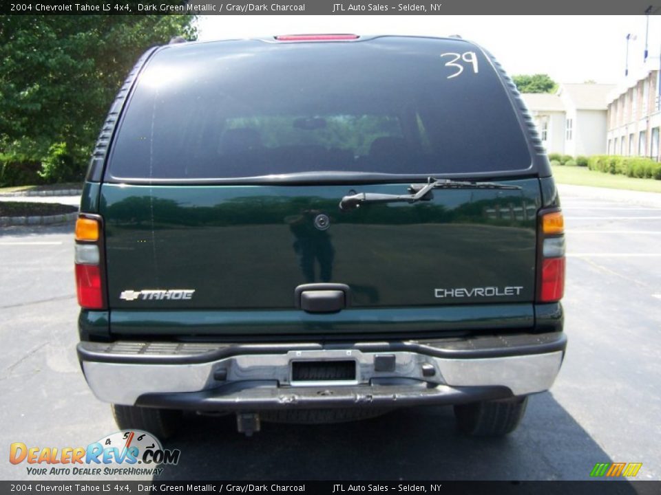 2004 Chevrolet Tahoe LS 4x4 Dark Green Metallic / Gray/Dark Charcoal Photo #5