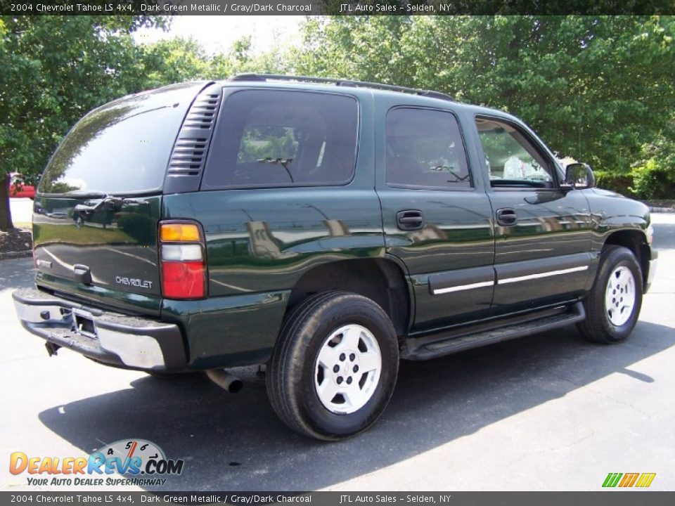 2004 Chevrolet Tahoe LS 4x4 Dark Green Metallic / Gray/Dark Charcoal Photo #6
