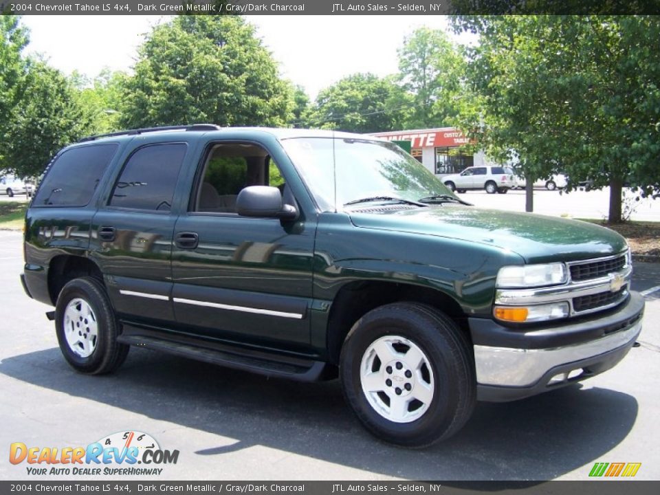 2004 Chevrolet Tahoe LS 4x4 Dark Green Metallic / Gray/Dark Charcoal Photo #7