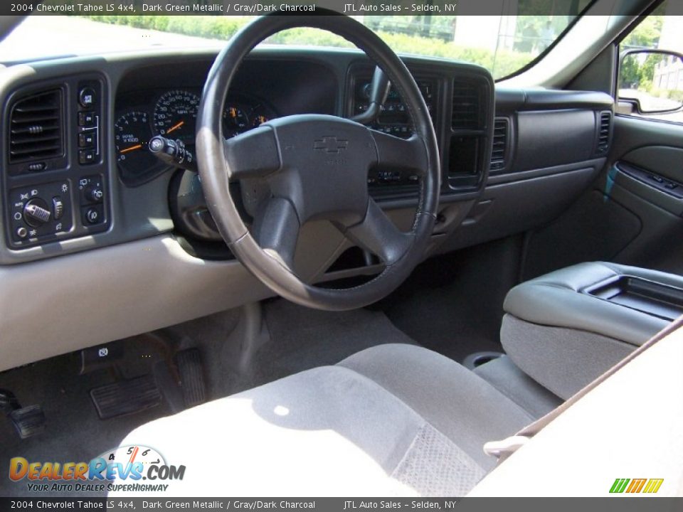 2004 Chevrolet Tahoe LS 4x4 Dark Green Metallic / Gray/Dark Charcoal Photo #10