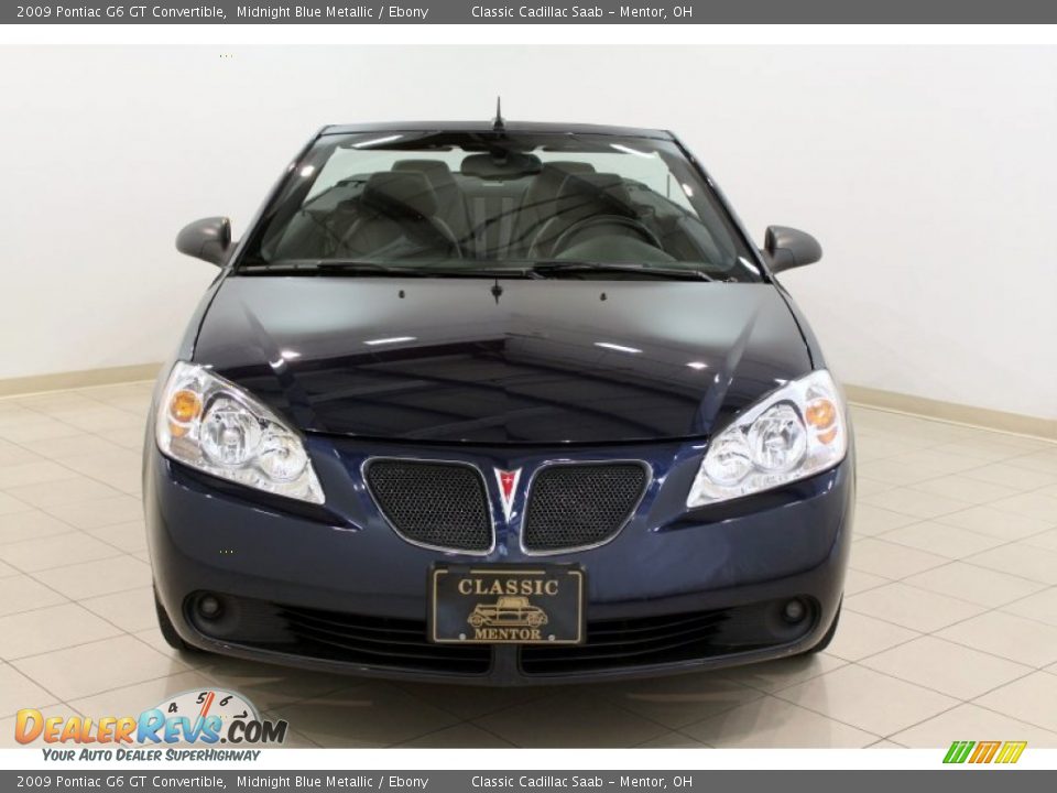 2009 Pontiac G6 GT Convertible Midnight Blue Metallic / Ebony Photo #2