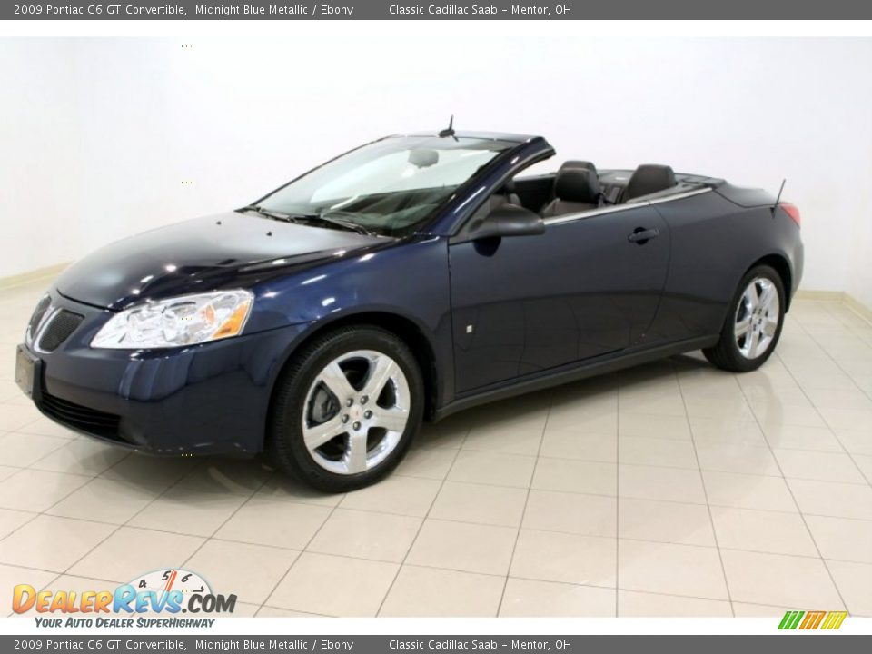 Midnight Blue Metallic 2009 Pontiac G6 GT Convertible Photo #3