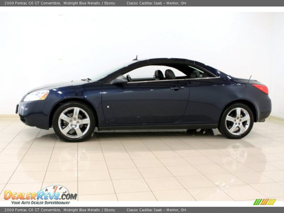 2009 Pontiac G6 GT Convertible Midnight Blue Metallic / Ebony Photo #5