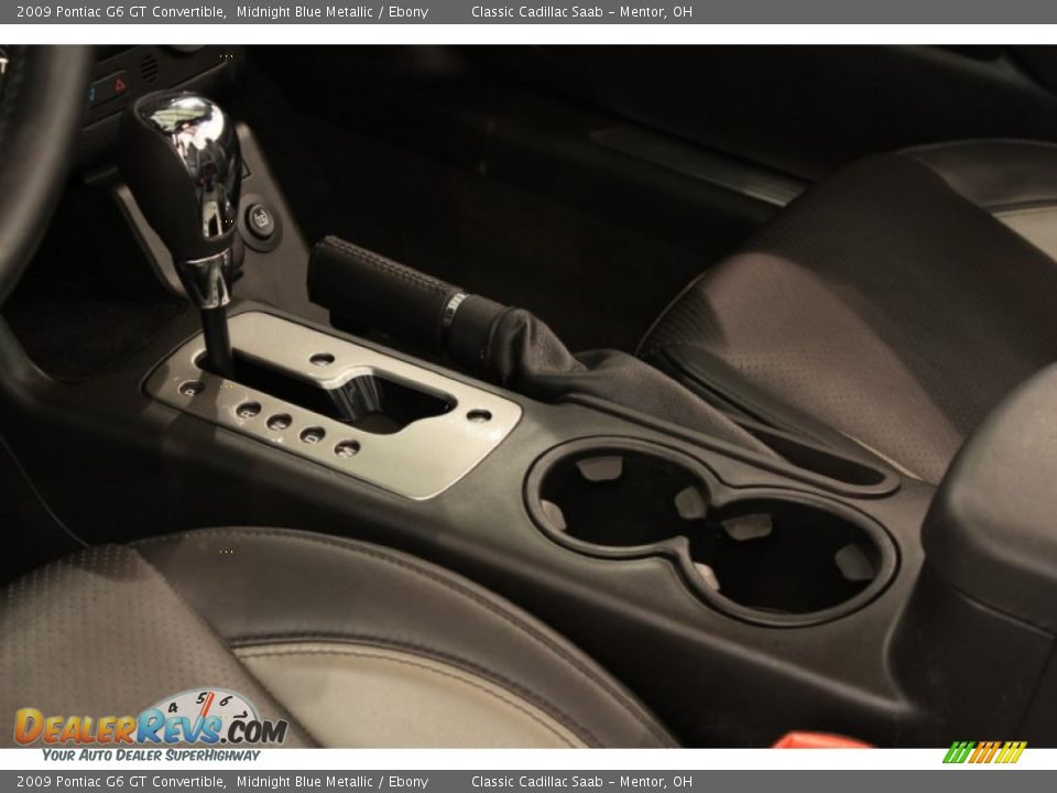 2009 Pontiac G6 GT Convertible Midnight Blue Metallic / Ebony Photo #10