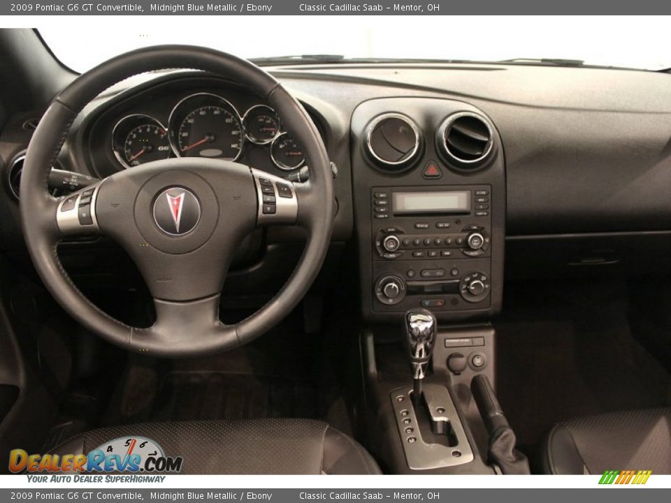 2009 Pontiac G6 GT Convertible Midnight Blue Metallic / Ebony Photo #14