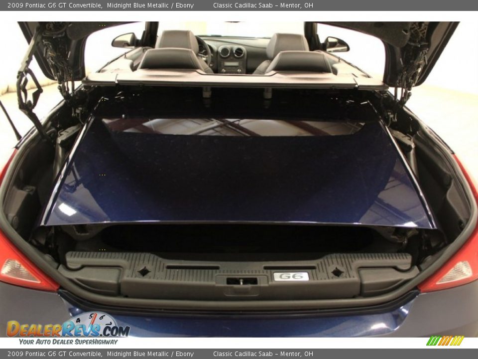 2009 Pontiac G6 GT Convertible Midnight Blue Metallic / Ebony Photo #15