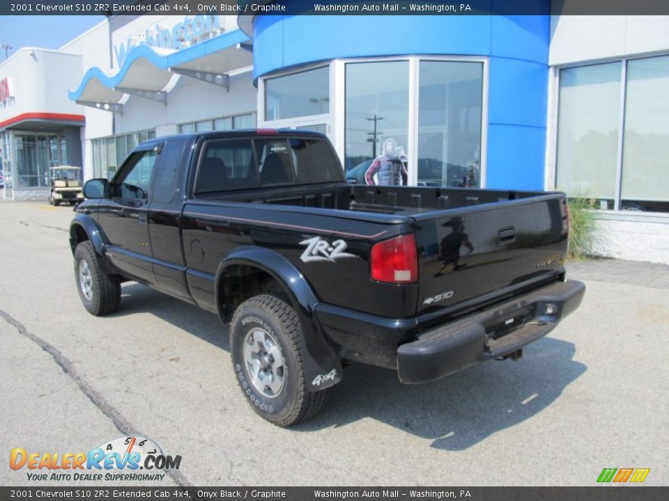 2001 Chevrolet S10 ZR2 Extended Cab 4x4 Onyx Black / Graphite Photo #5