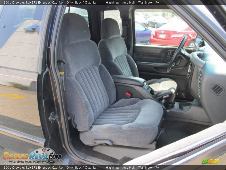 Graphite Interior 2001 Chevrolet S10 Zr2 Extended Cab 4x4