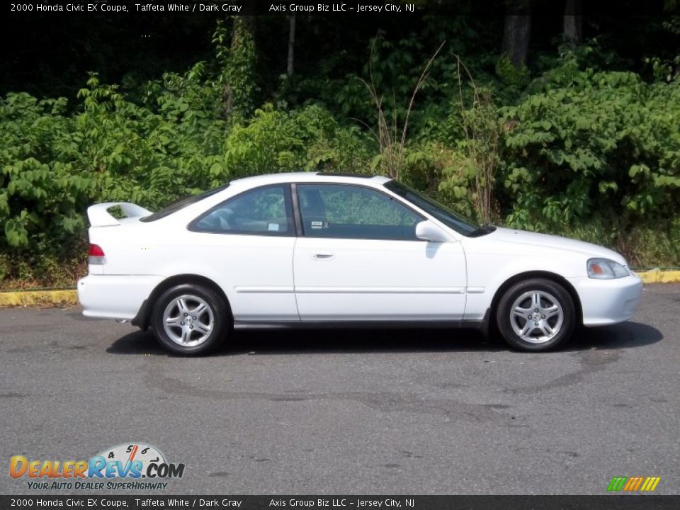 2000 Honda Civic EX Coupe Taffeta White / Dark Gray Photo #5