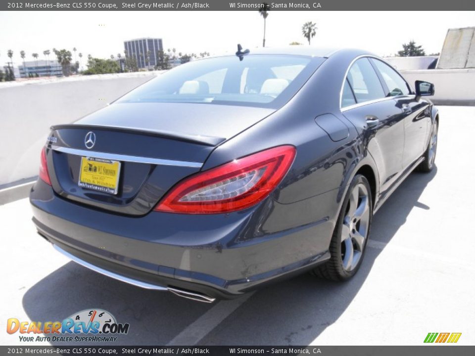 2012 Mercedes-Benz CLS 550 Coupe Steel Grey Metallic / Ash/Black Photo #4