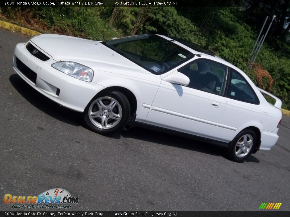 2000 Honda Civic EX Coupe Taffeta White / Dark Gray Photo #24