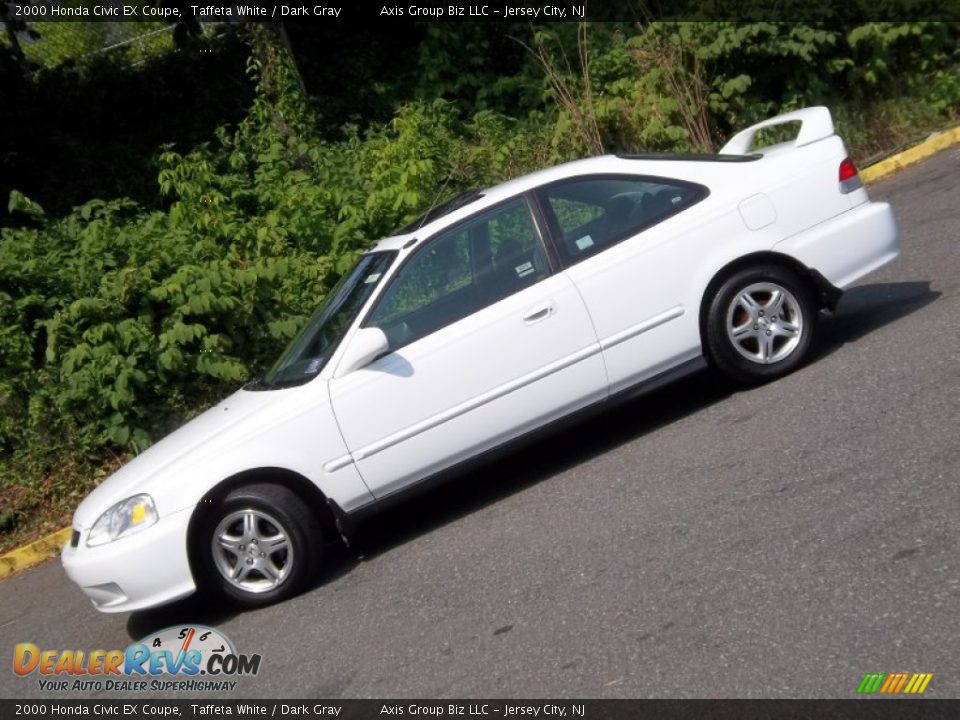 2000 Honda Civic EX Coupe Taffeta White / Dark Gray Photo #25