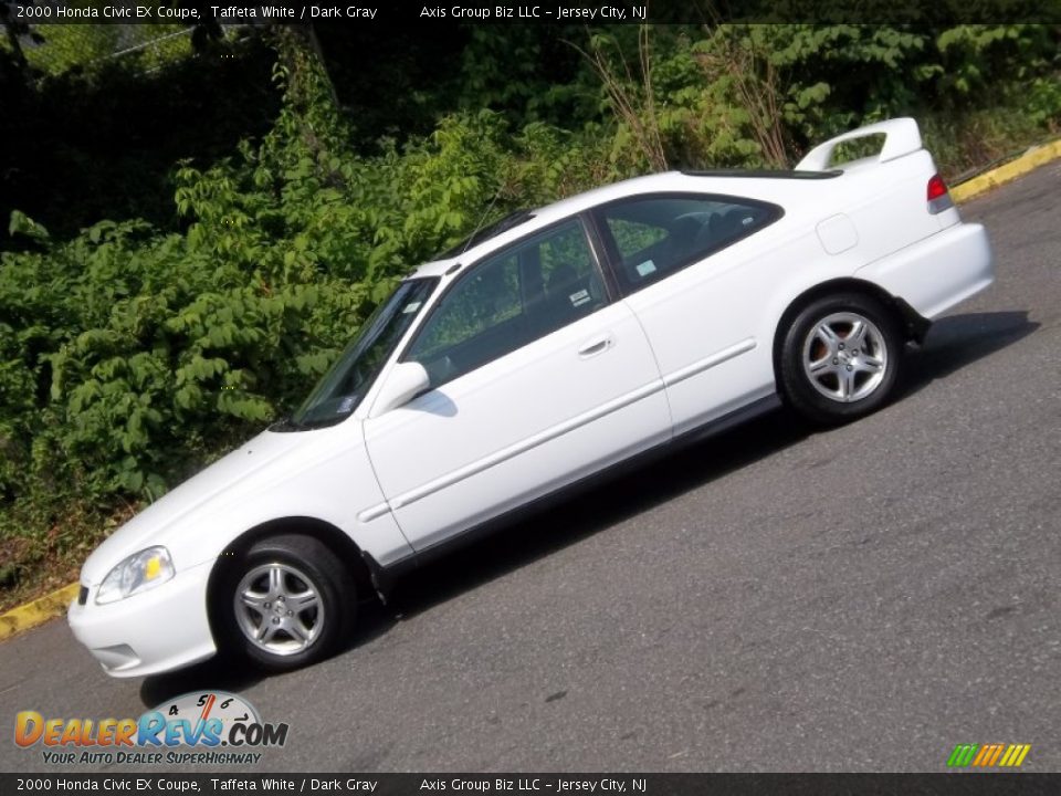 2000 Honda Civic EX Coupe Taffeta White / Dark Gray Photo #25