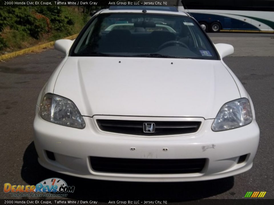 2000 Honda Civic EX Coupe Taffeta White / Dark Gray Photo #26