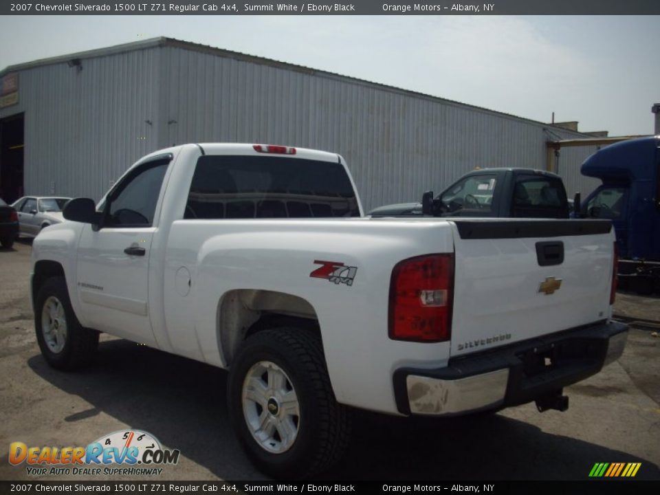 2007 Chevrolet Silverado 1500 LT Z71 Regular Cab 4x4 Summit White / Ebony Black Photo #3