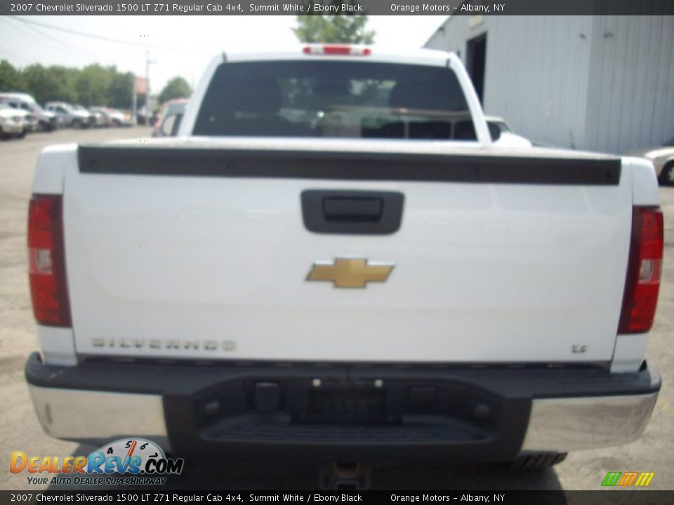 2007 Chevrolet Silverado 1500 LT Z71 Regular Cab 4x4 Summit White / Ebony Black Photo #5