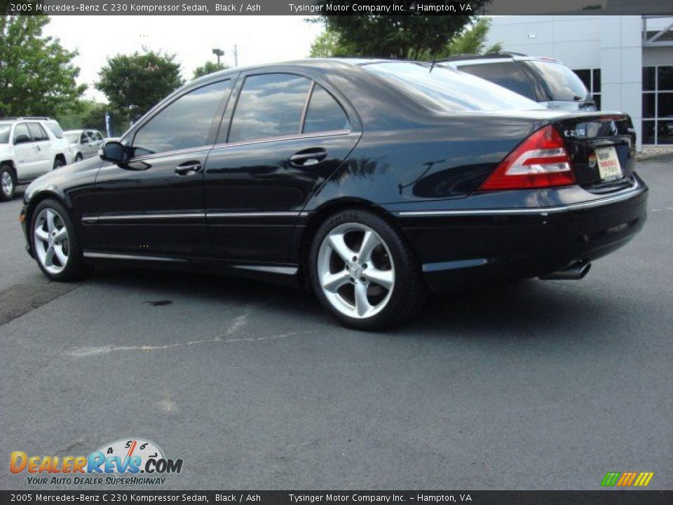 2005 Mercedes-Benz C 230 Kompressor Sedan Black / Ash Photo #3